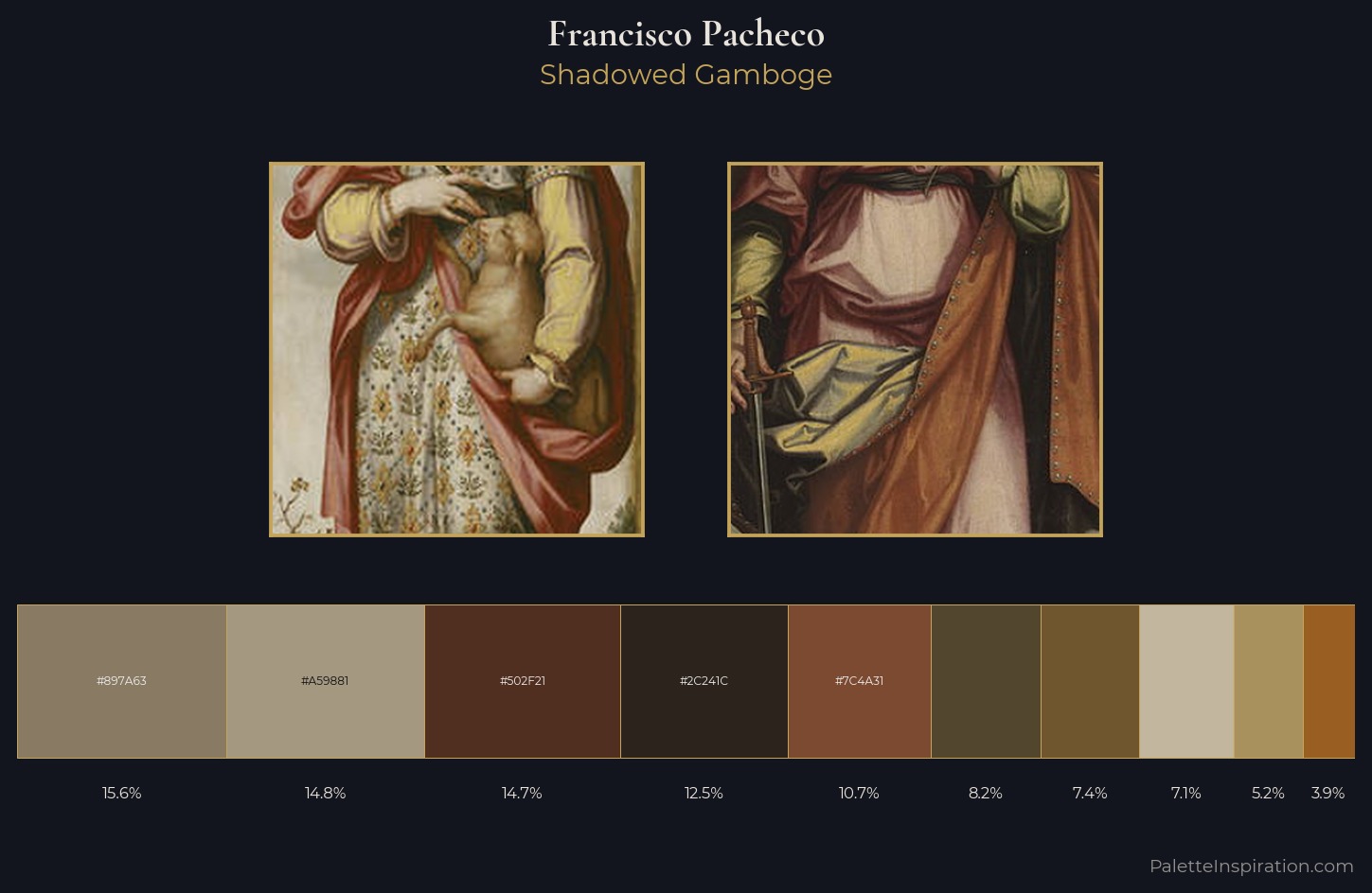Francisco Pacheco Palette 3 — Shadowed Gamboge