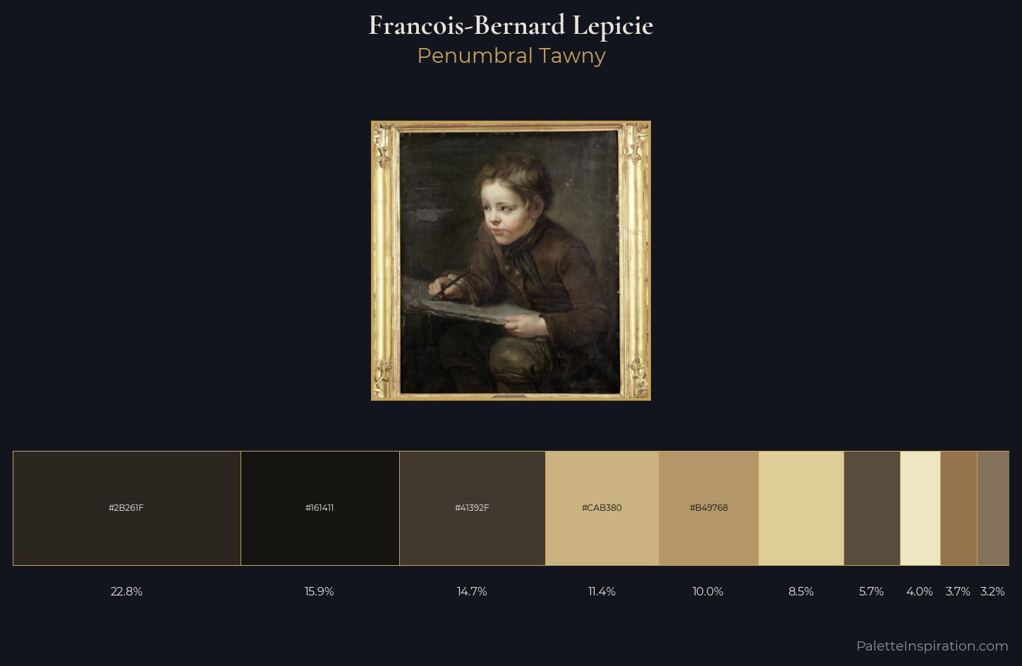 Francois-Bernard Lepicie Palette 2 — Penumbral Tawny
