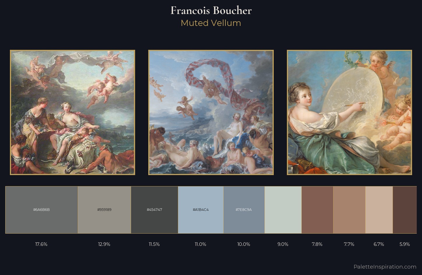 Francois Boucher Palette 1 — Muted Vellum