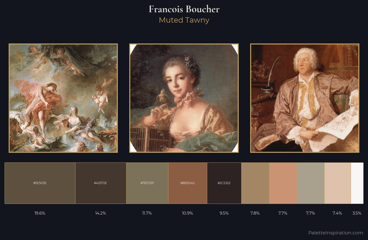 Francois Boucher Palette 3 — Muted Tawny