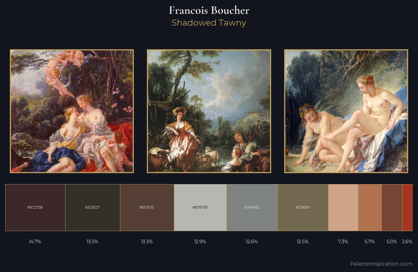 Francois Boucher Palette 6 — Shadowed Tawny