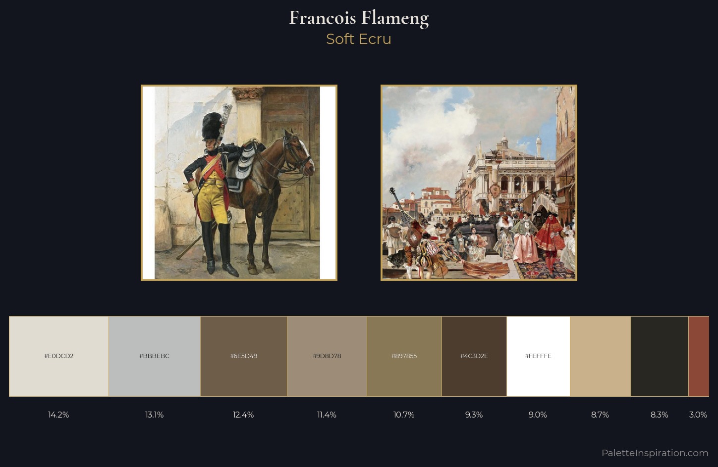 Francois Flameng Palette 1 — Soft Ecru