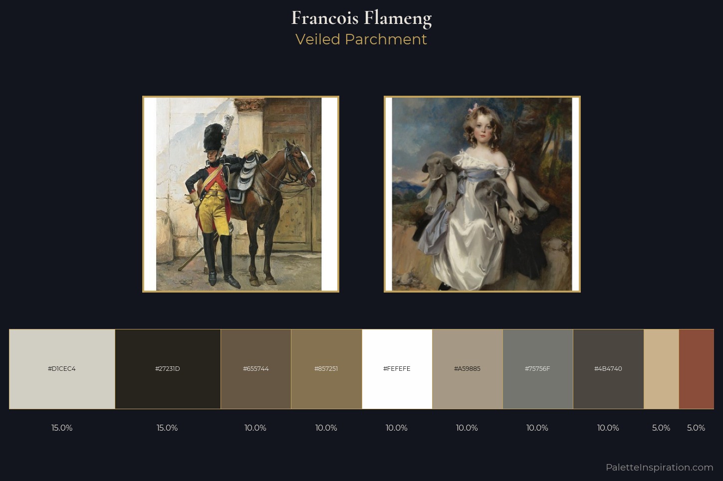 Francois Flameng Master Palette — Veiled Parchment