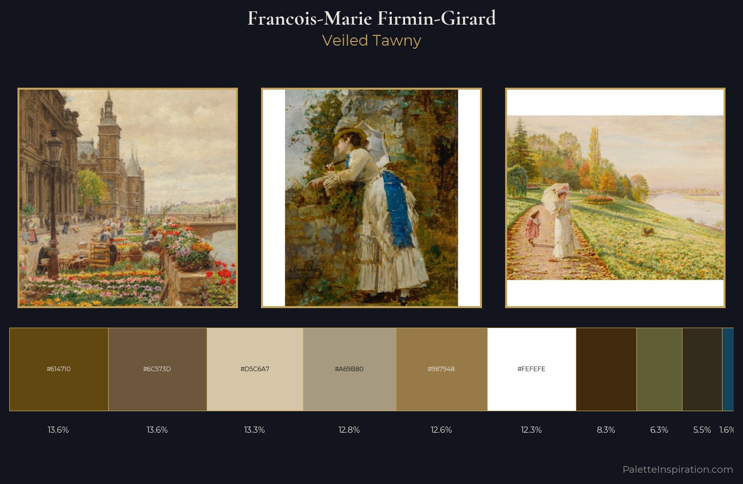 Francois-Marie Firmin-Girard Palette 3 — Veiled Tawny