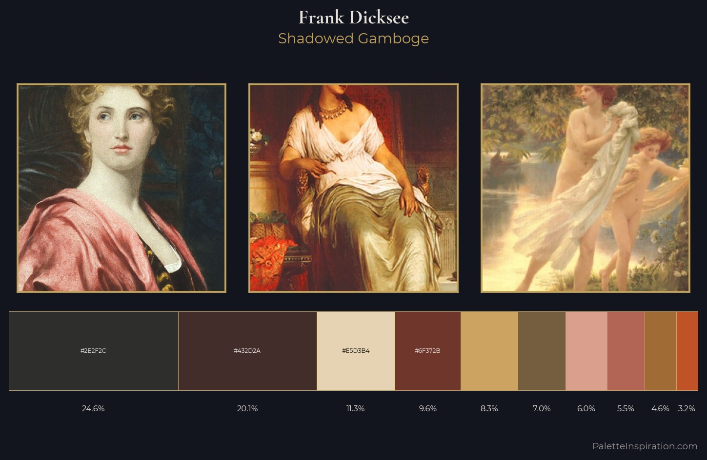 Frank Dicksee Palette 3 — Shadowed Gamboge