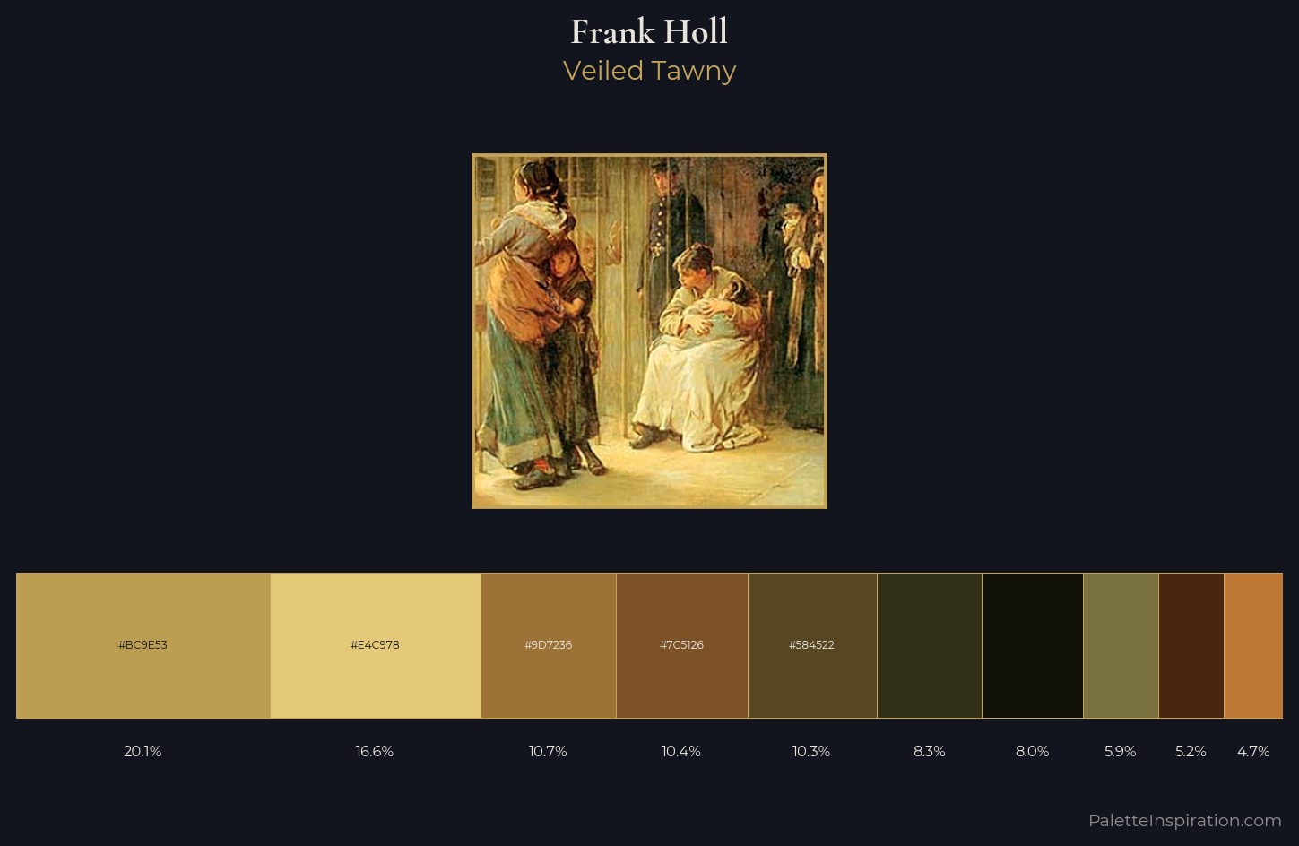 Frank Holl Palette 5 — Veiled Tawny
