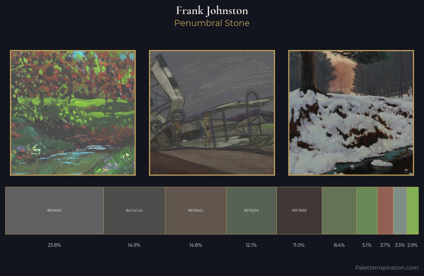 Frank Johnston Palette 6 — Penumbral Stone