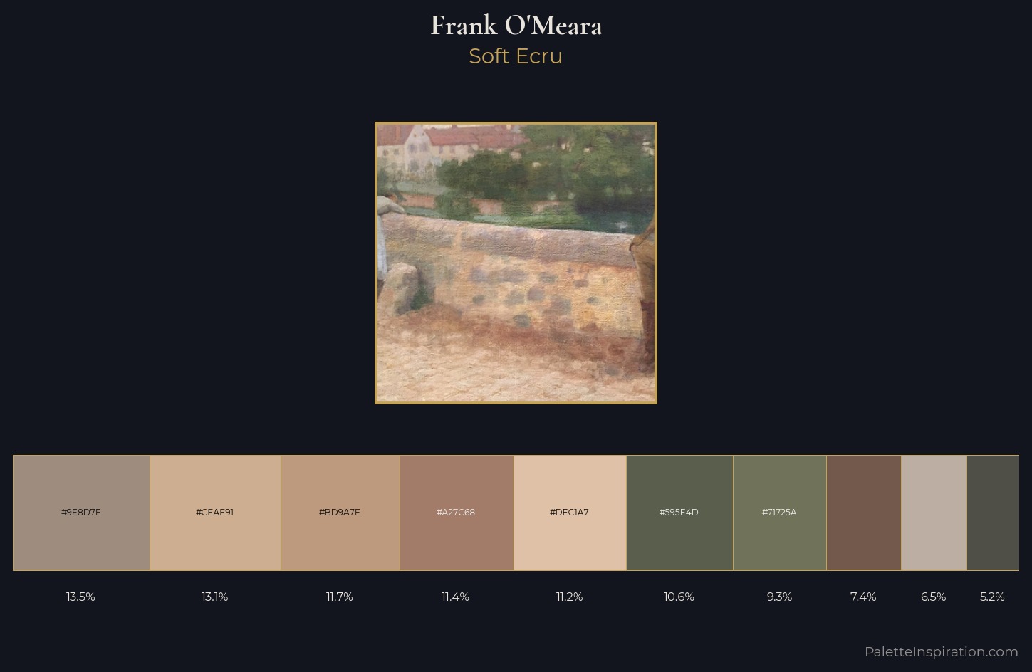Frank O'Meara Palette 1 — Soft Ecru