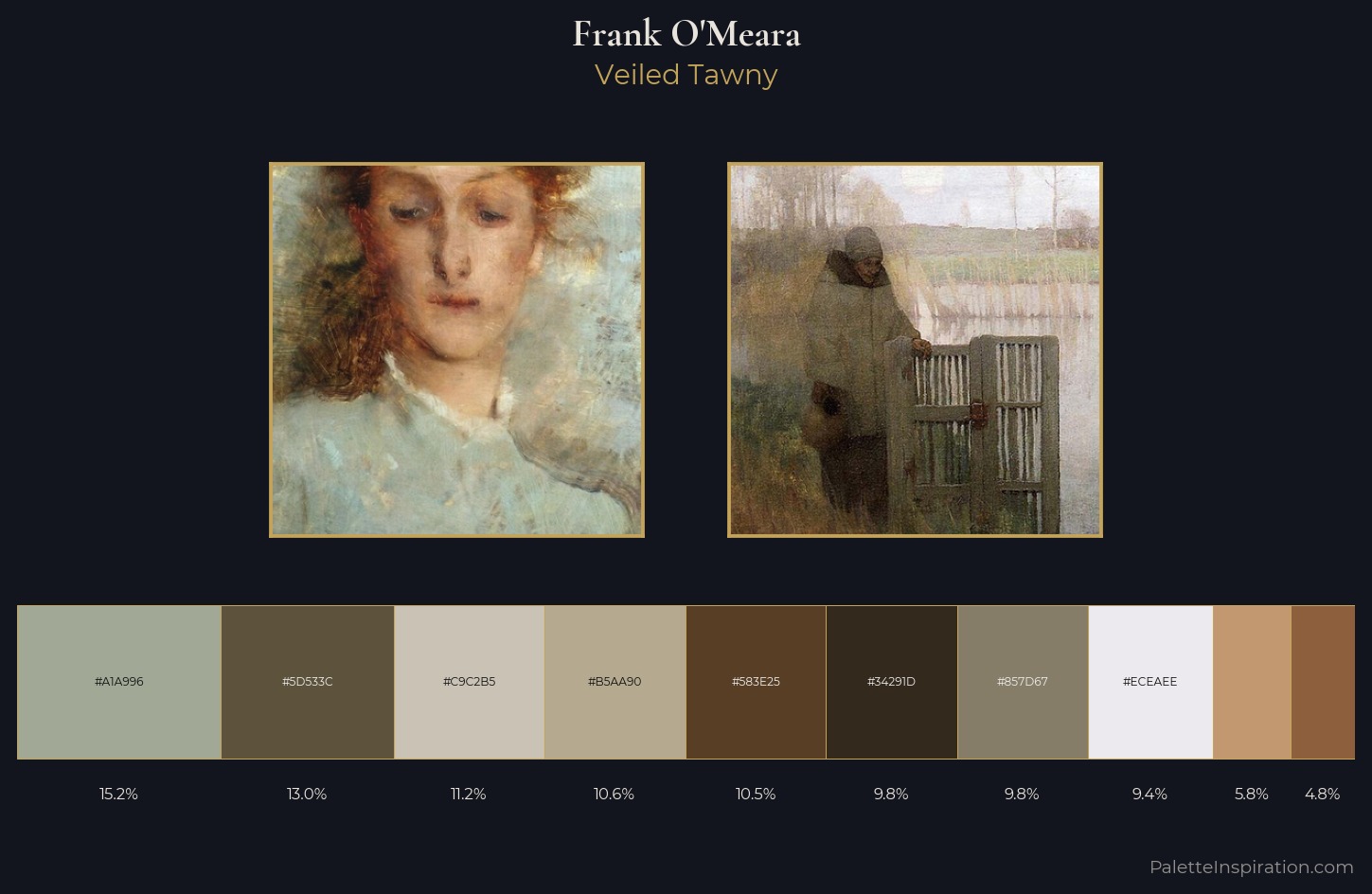 Frank O'Meara Palette 2 — Veiled Tawny