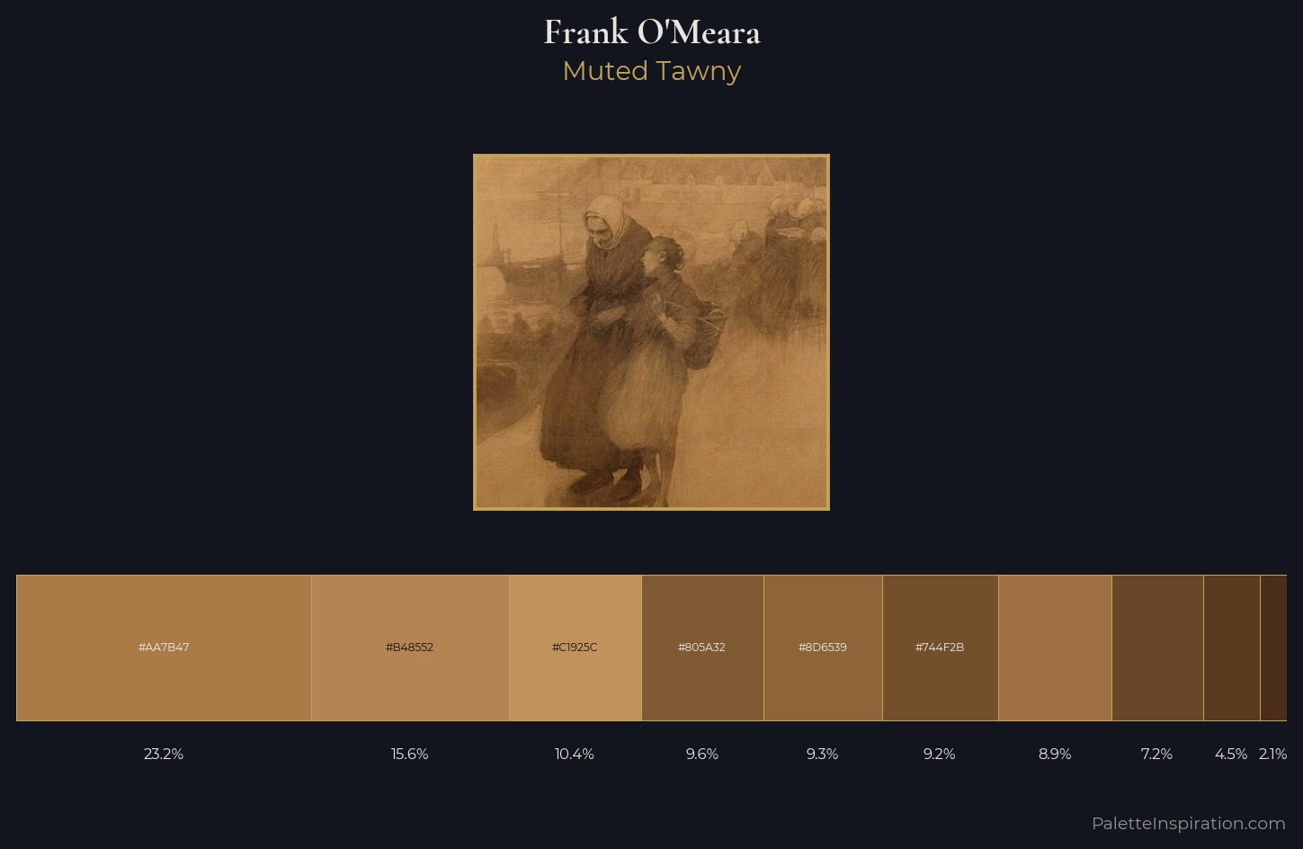 Frank O'Meara Palette 3 — Muted Tawny