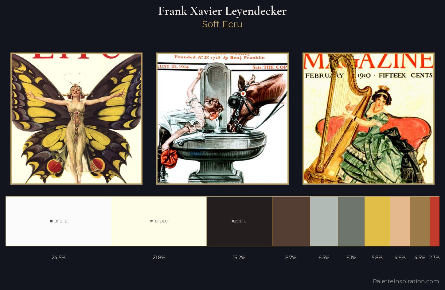 Frank Xavier Leyendecker Palette 1 — Soft Ecru