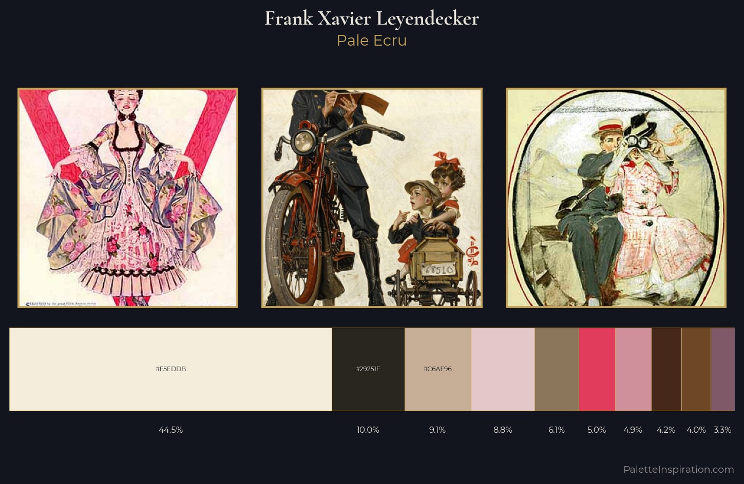 Frank Xavier Leyendecker Palette 4 — Pale Ecru