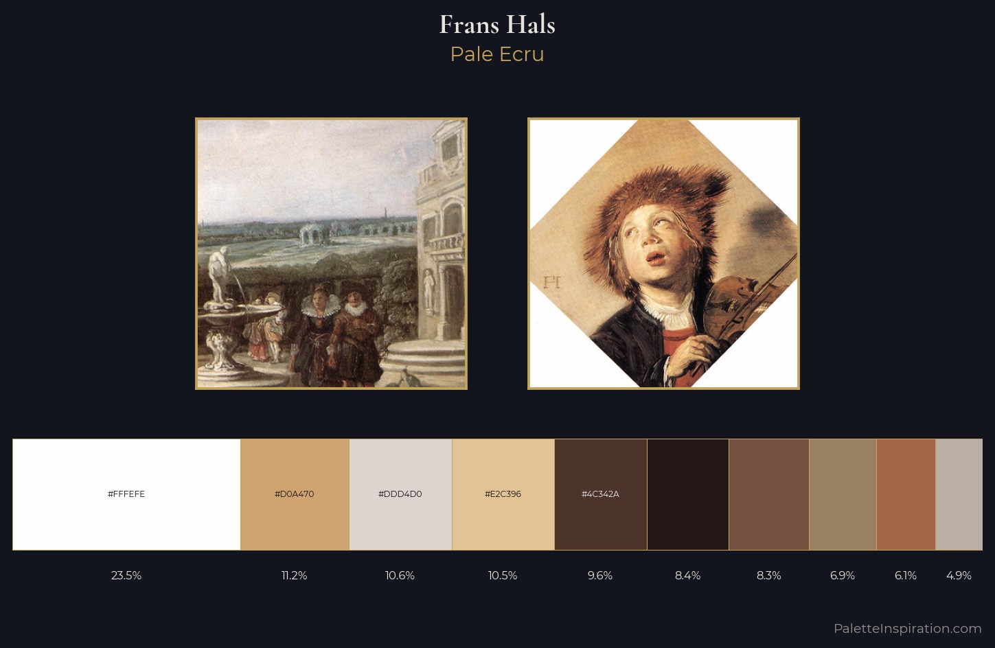 Frans Hals Palette 1 — Pale Ecru