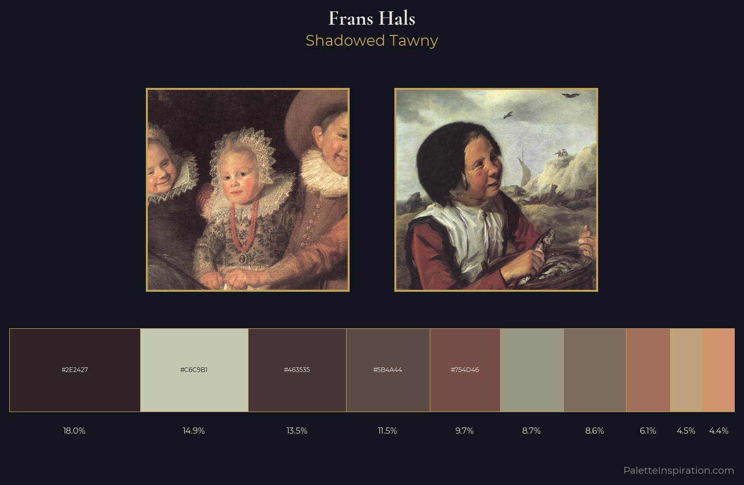 Frans Hals Palette 2 — Shadowed Tawny