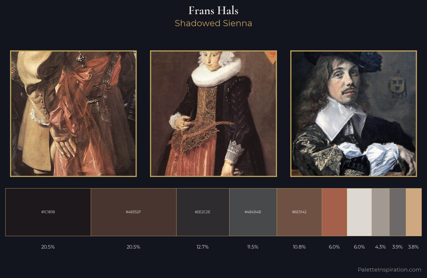Frans Hals Palette 7 — Shadowed Sienna