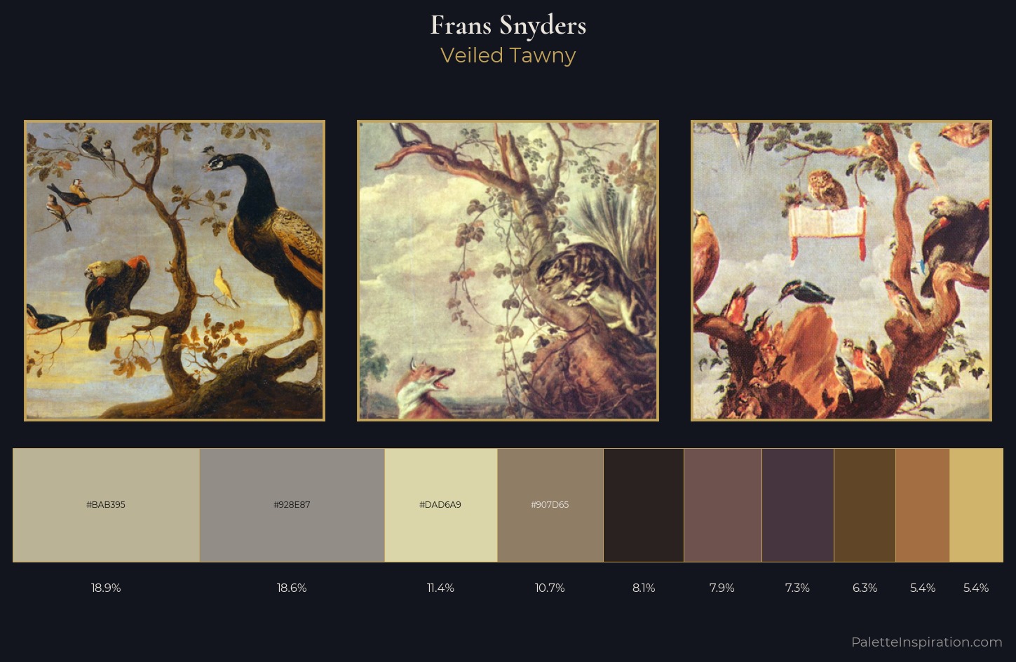 Frans Snyders Palette 1 — Veiled Tawny