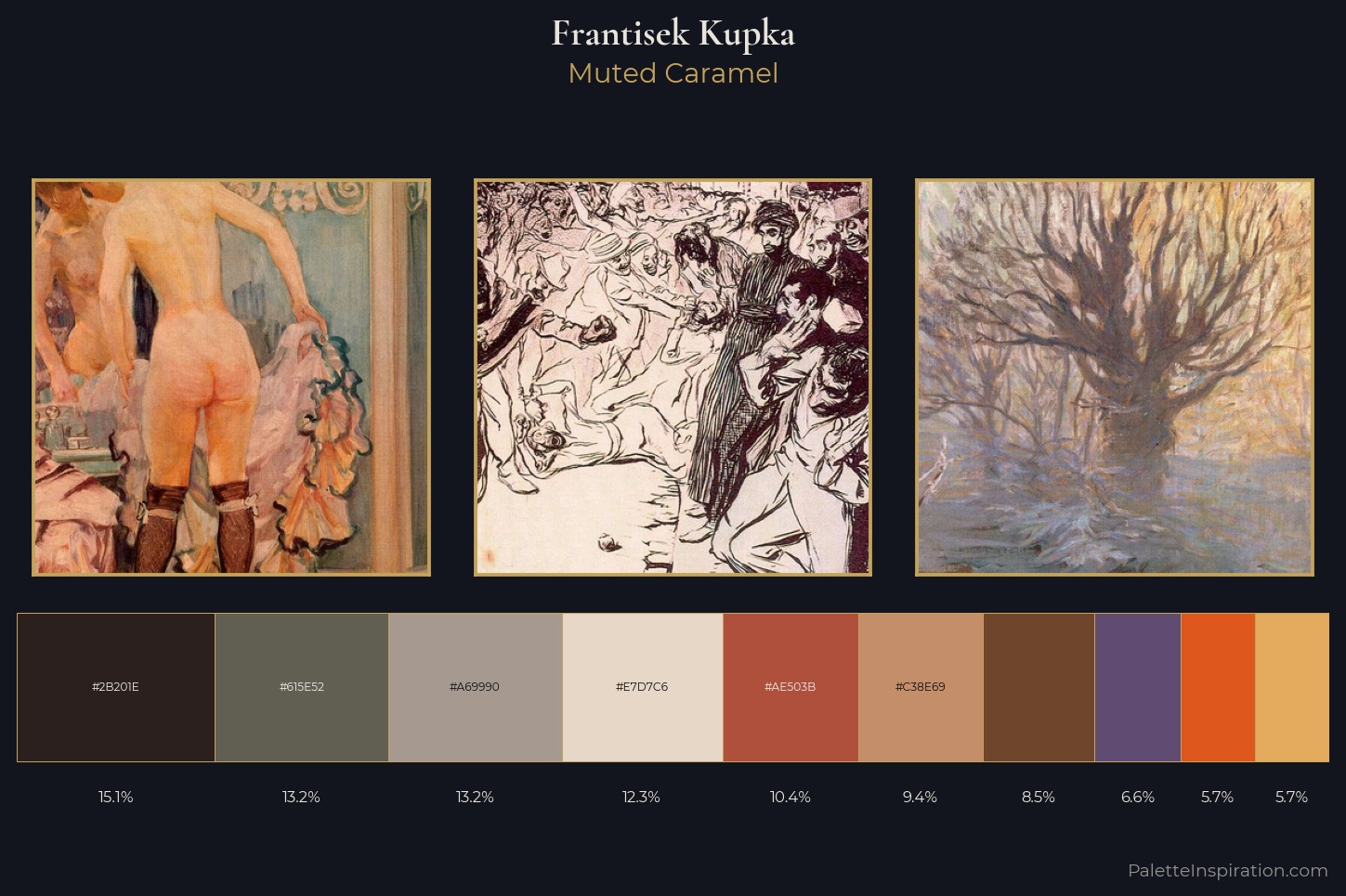 Frantisek Kupka Master Palette — Muted Caramel