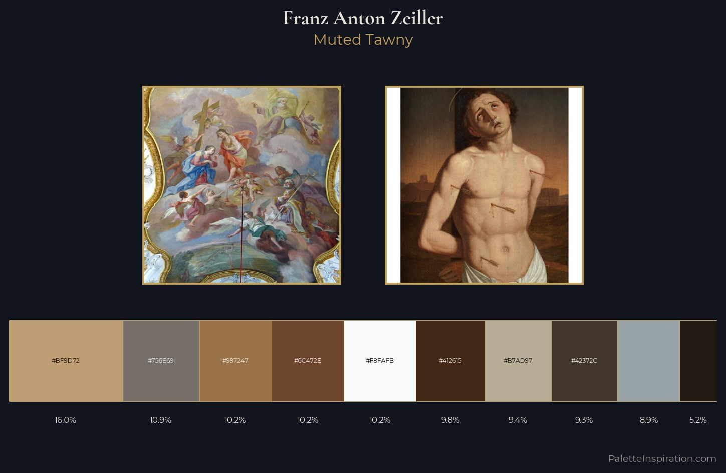 Franz Anton Zeiller Palette 1 — Muted Tawny