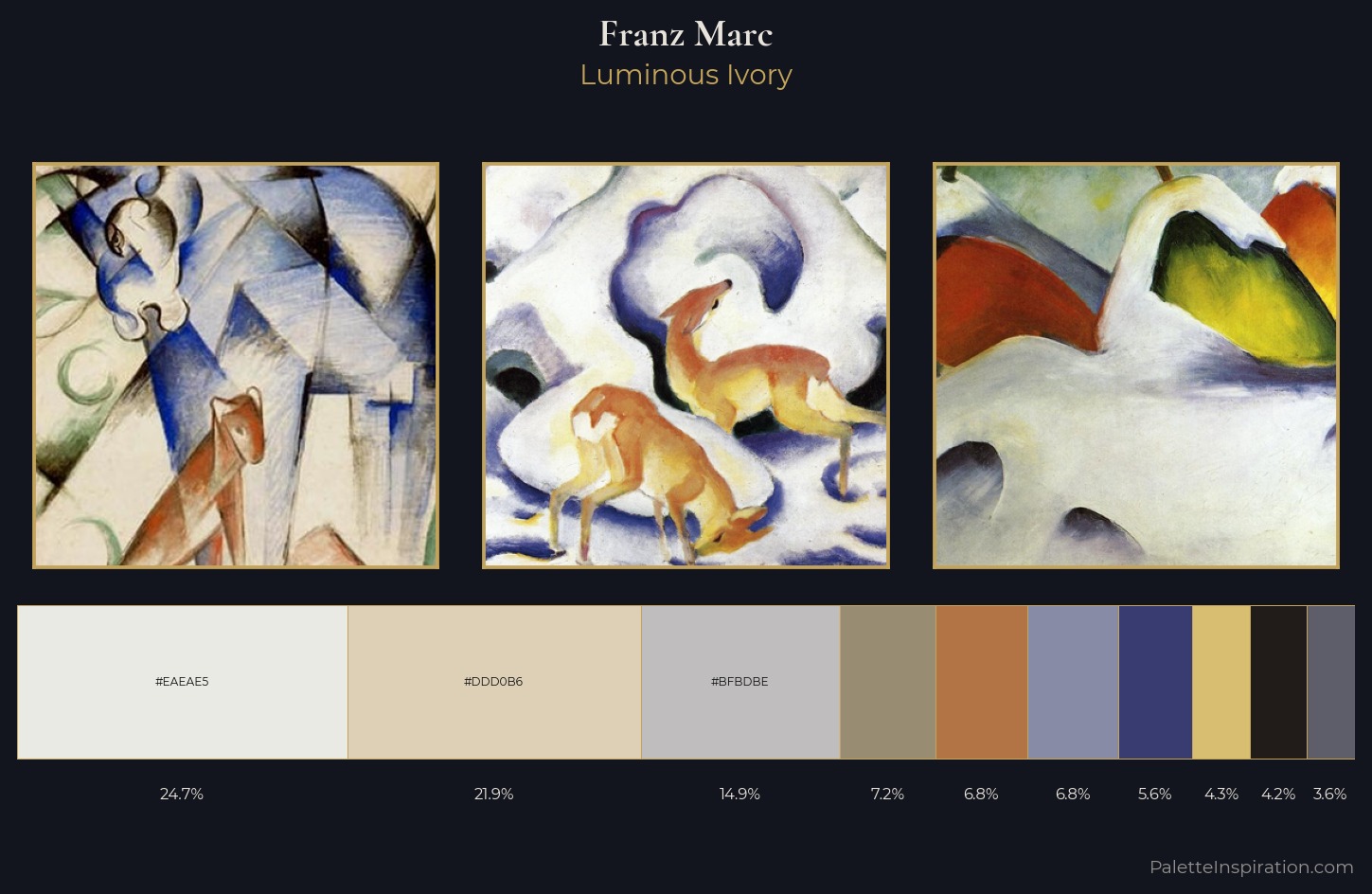 Franz Marc Palette 1 — Luminous Ivory