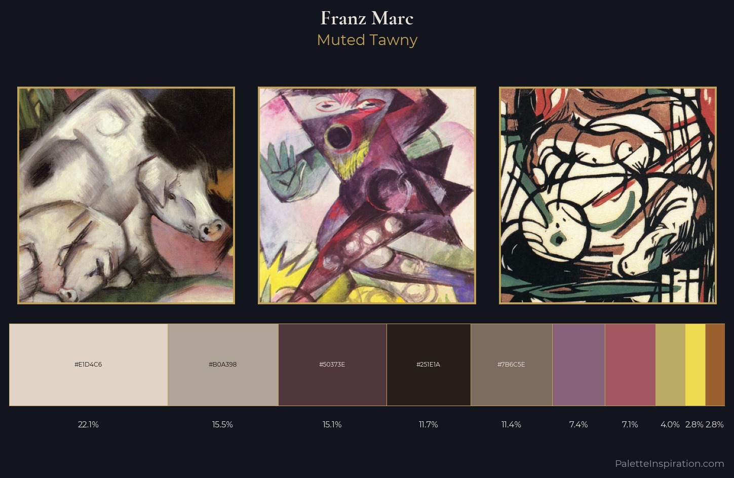 Franz Marc Palette 3 — Muted Tawny