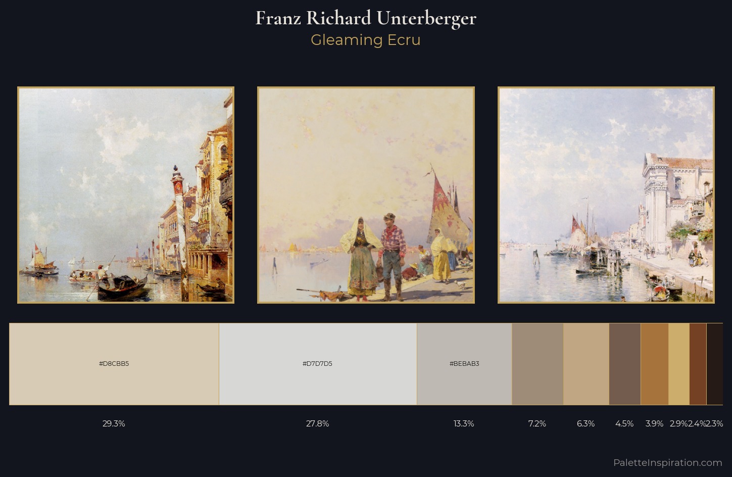Franz Richard Unterberger Palette 2 — Gleaming Ecru