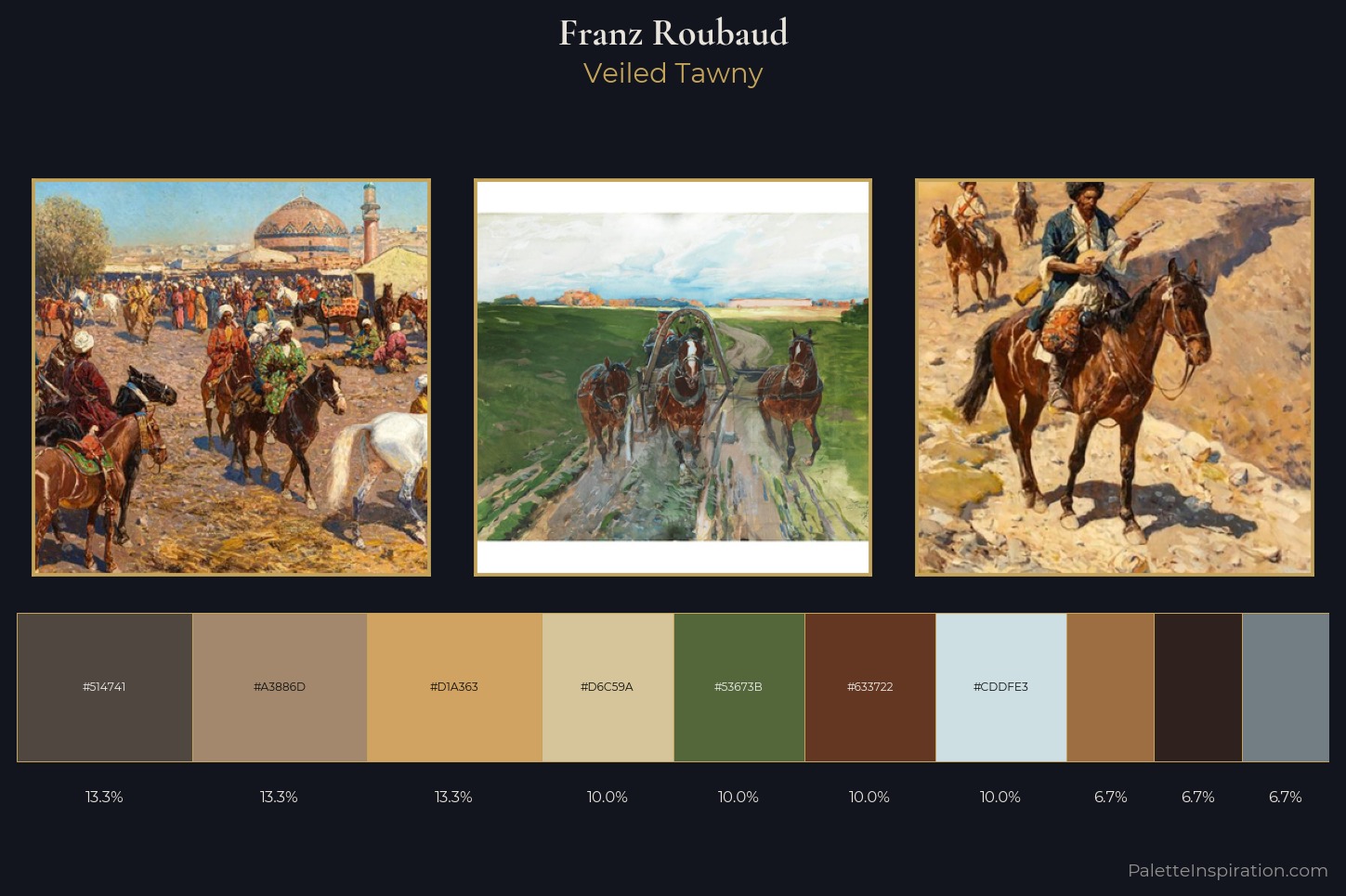 Franz Roubaud Master Palette — Veiled Tawny