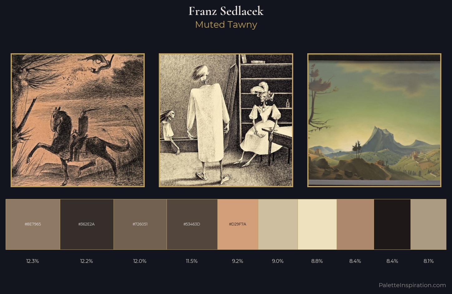 Franz Sedlacek Palette 2 — Muted Tawny