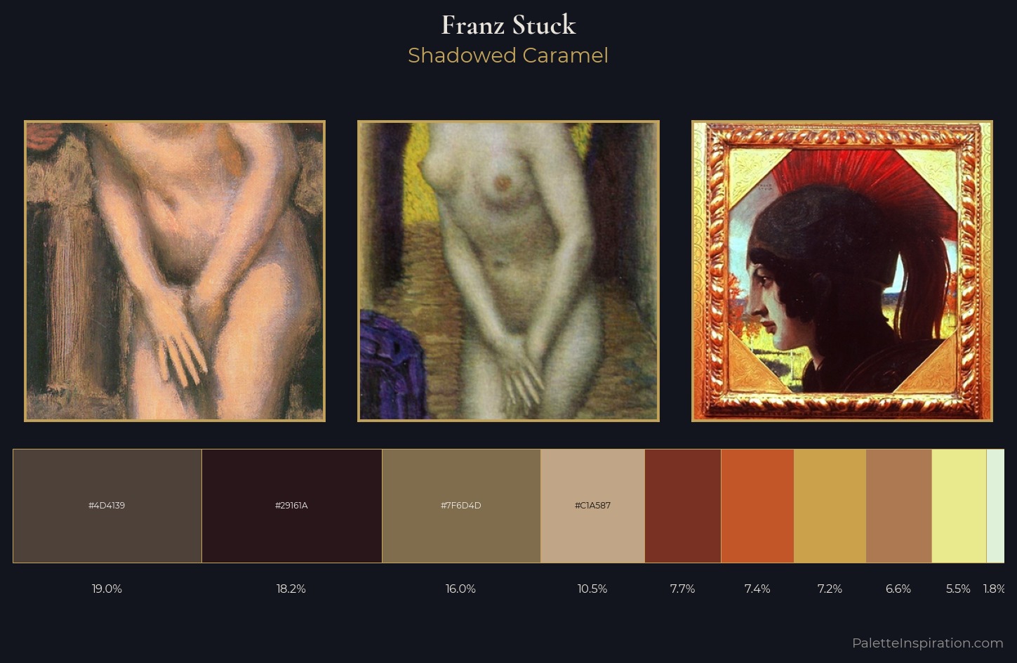 Franz Stuck Palette 3 — Shadowed Caramel