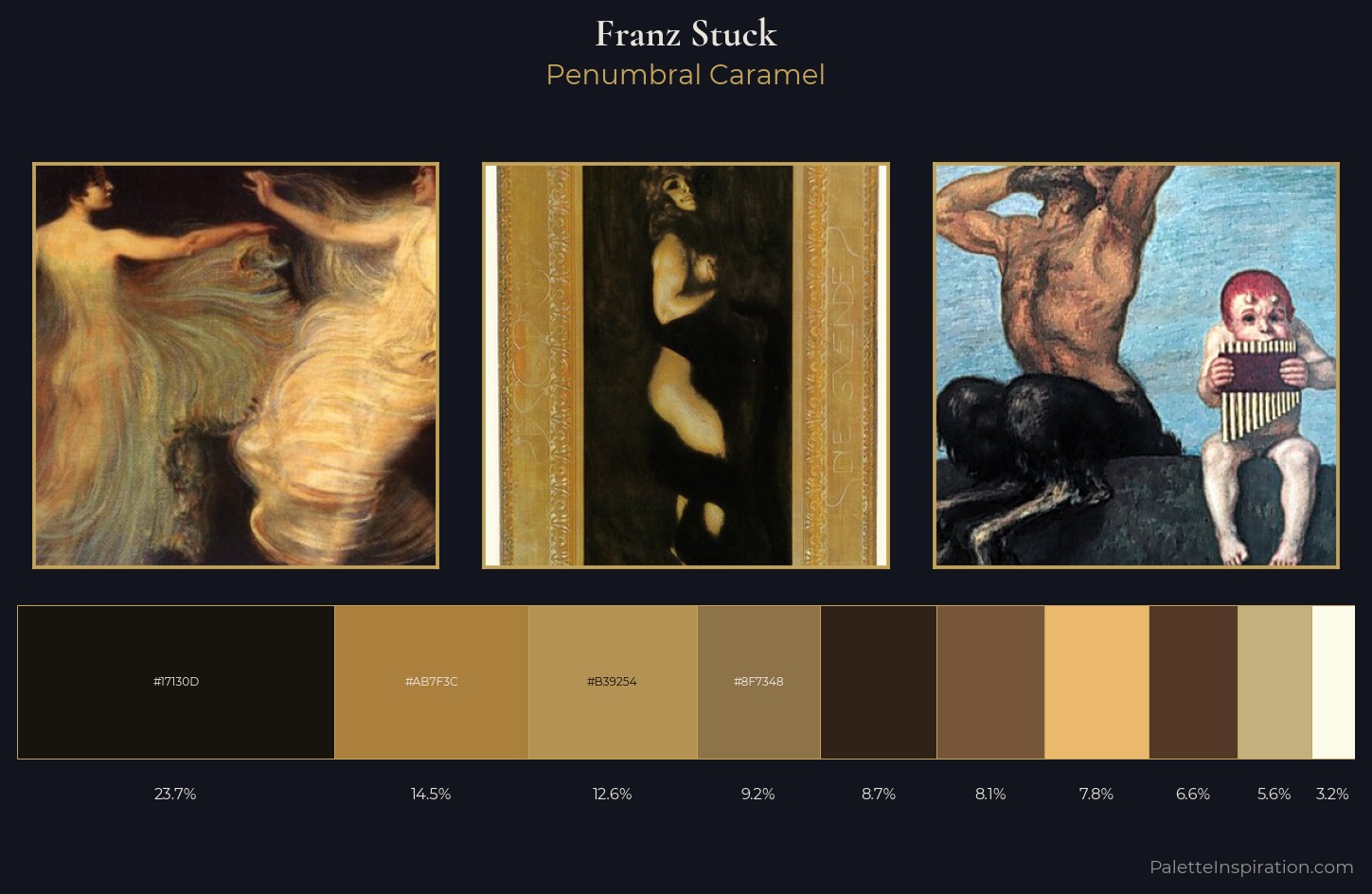 Franz Stuck Palette 5 — Penumbral Caramel