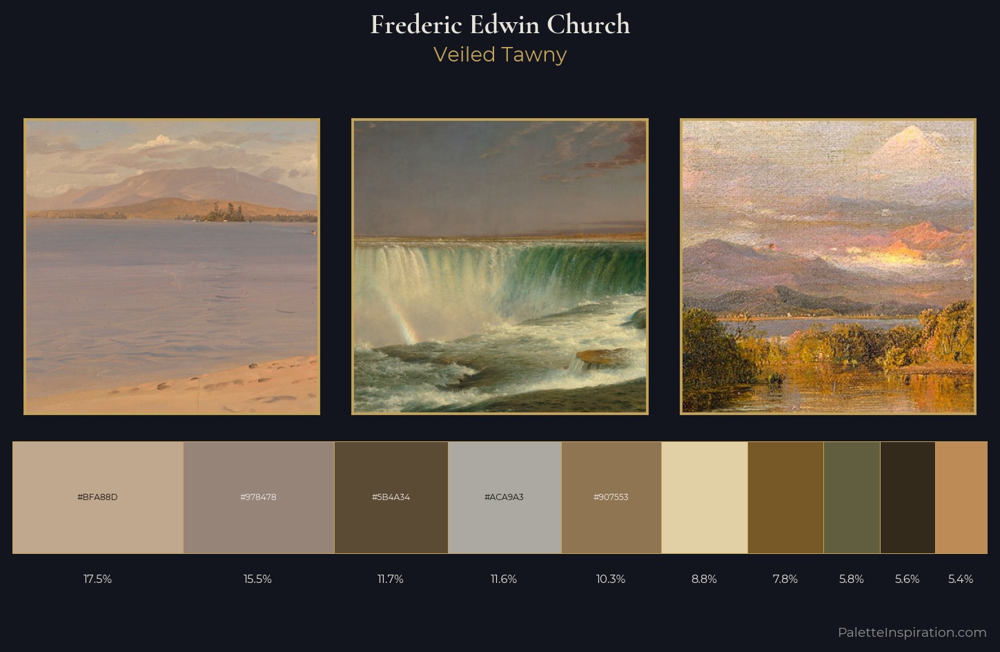 Frederic Edwin Church Palette 2 — Veiled Tawny