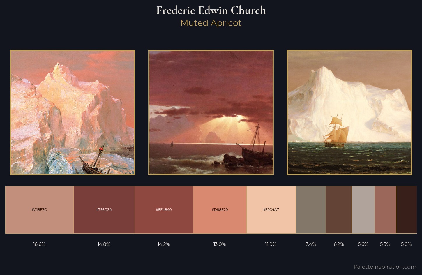 Frederic Edwin Church Palette 3 — Muted Apricot