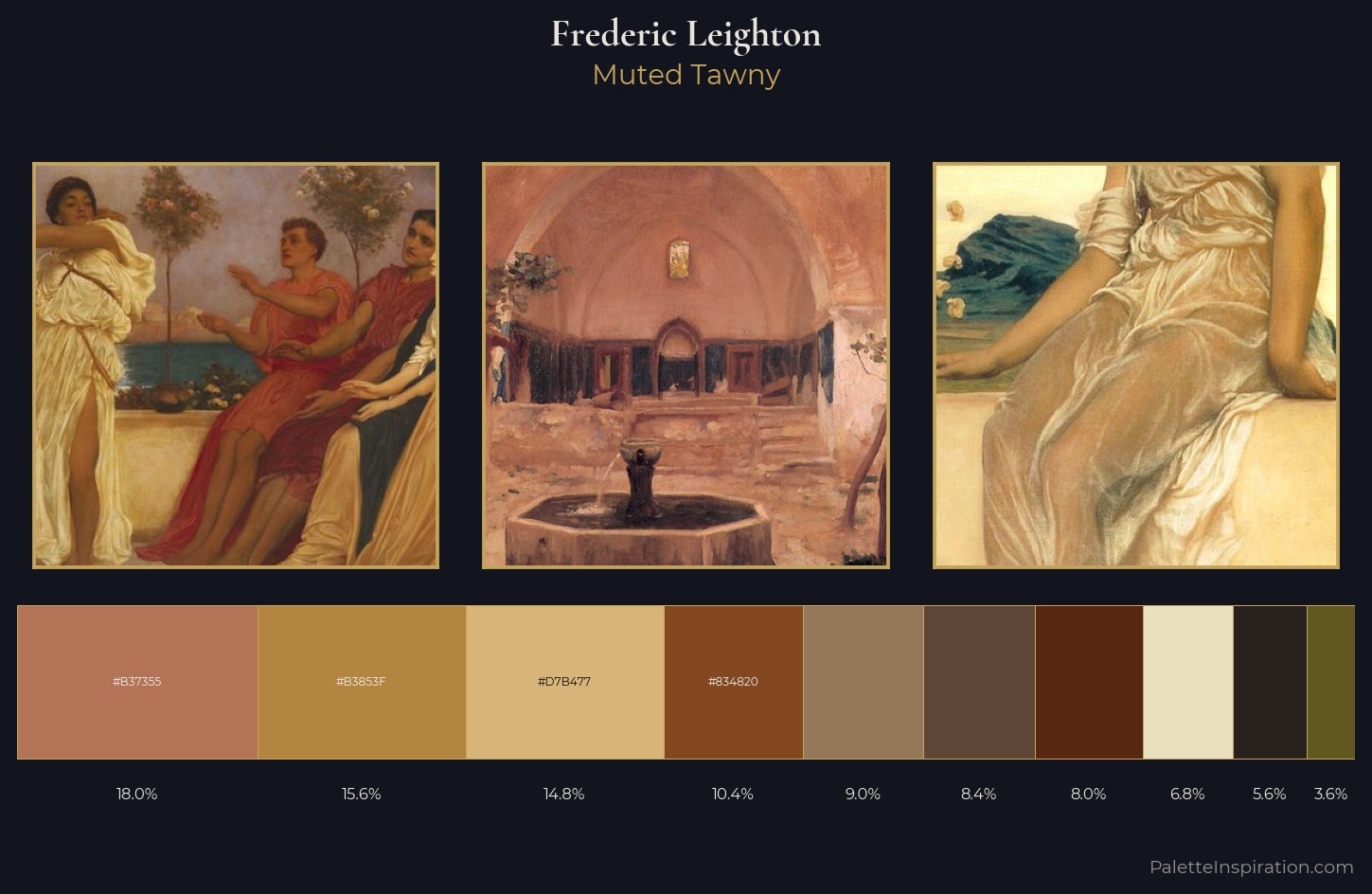 Frederic Leighton Palette 9 — Muted Tawny