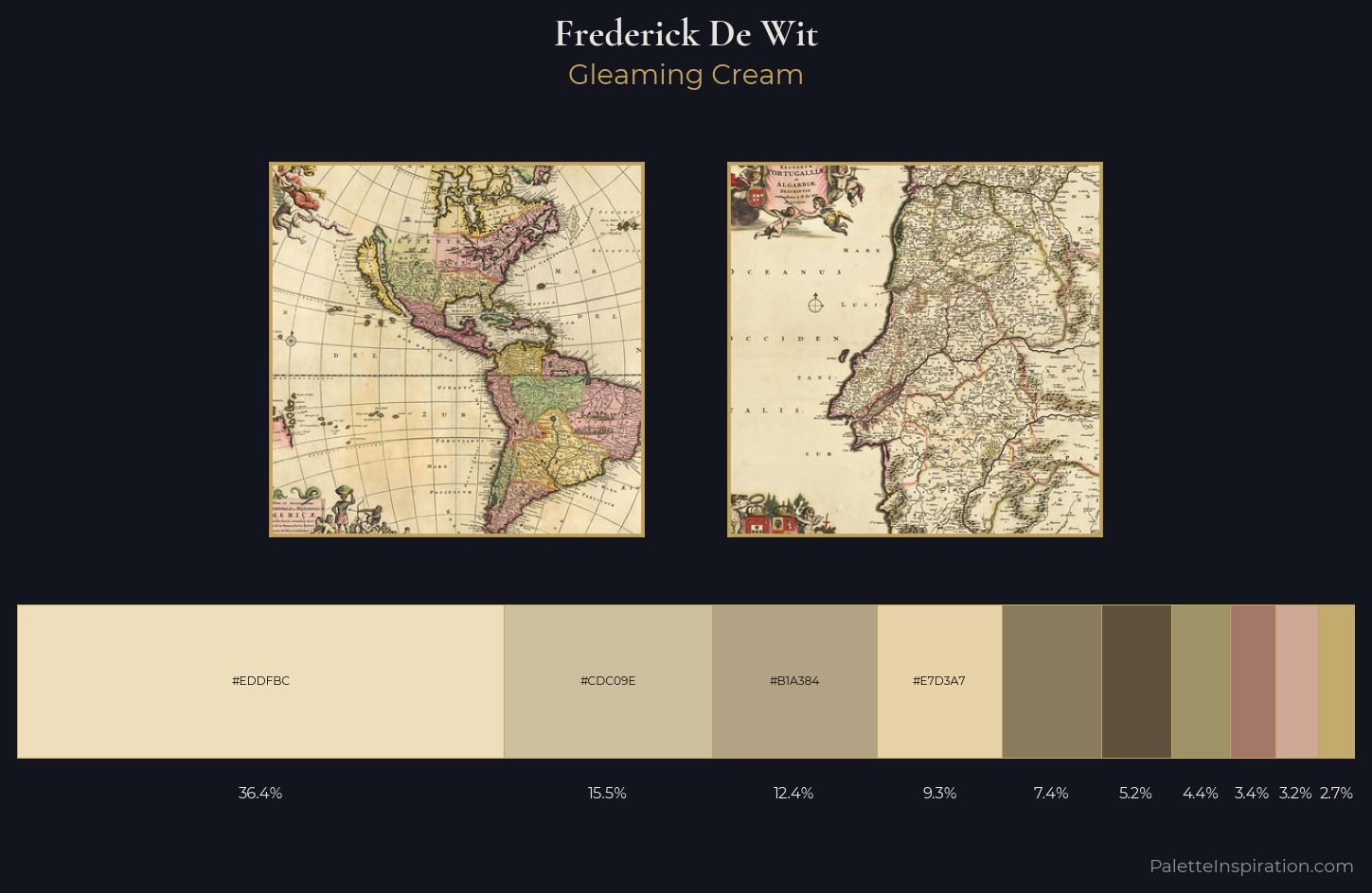 Frederick De Wit Palette 1 — Gleaming Cream
