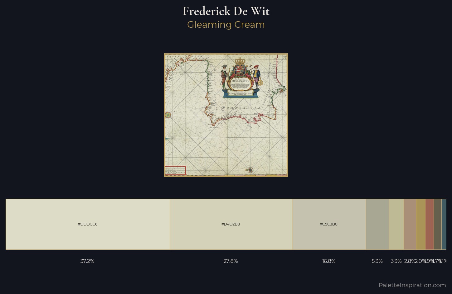 Frederick De Wit Palette 2 — Gleaming Cream