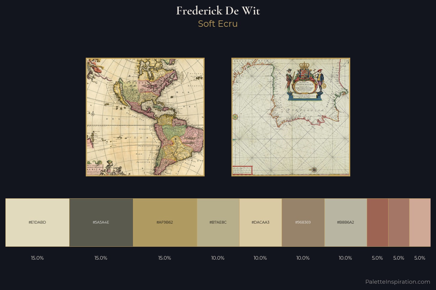 Frederick De Wit Master Palette — Soft Ecru