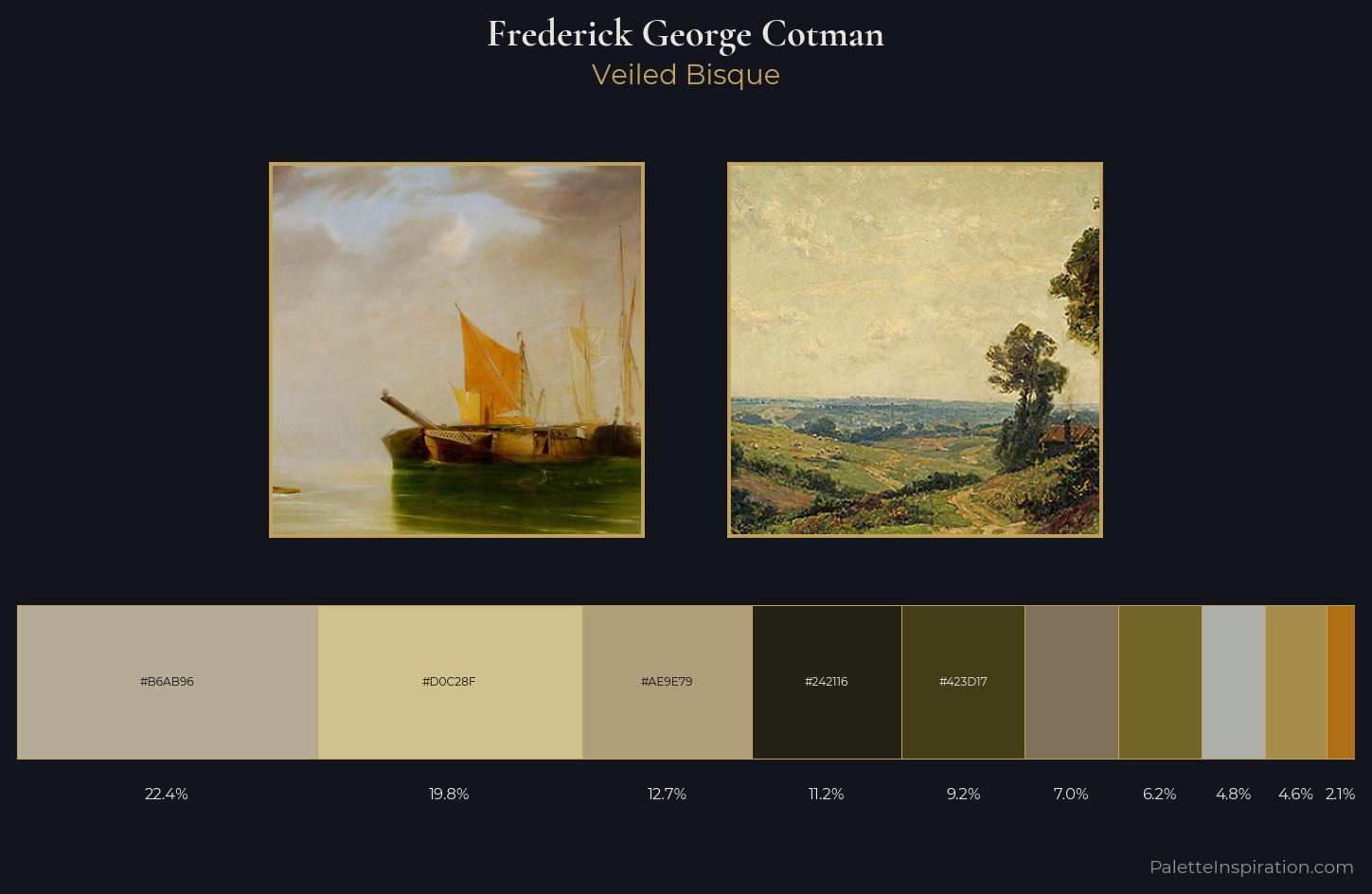 Frederick George Cotman Palette 3 — Veiled Bisque