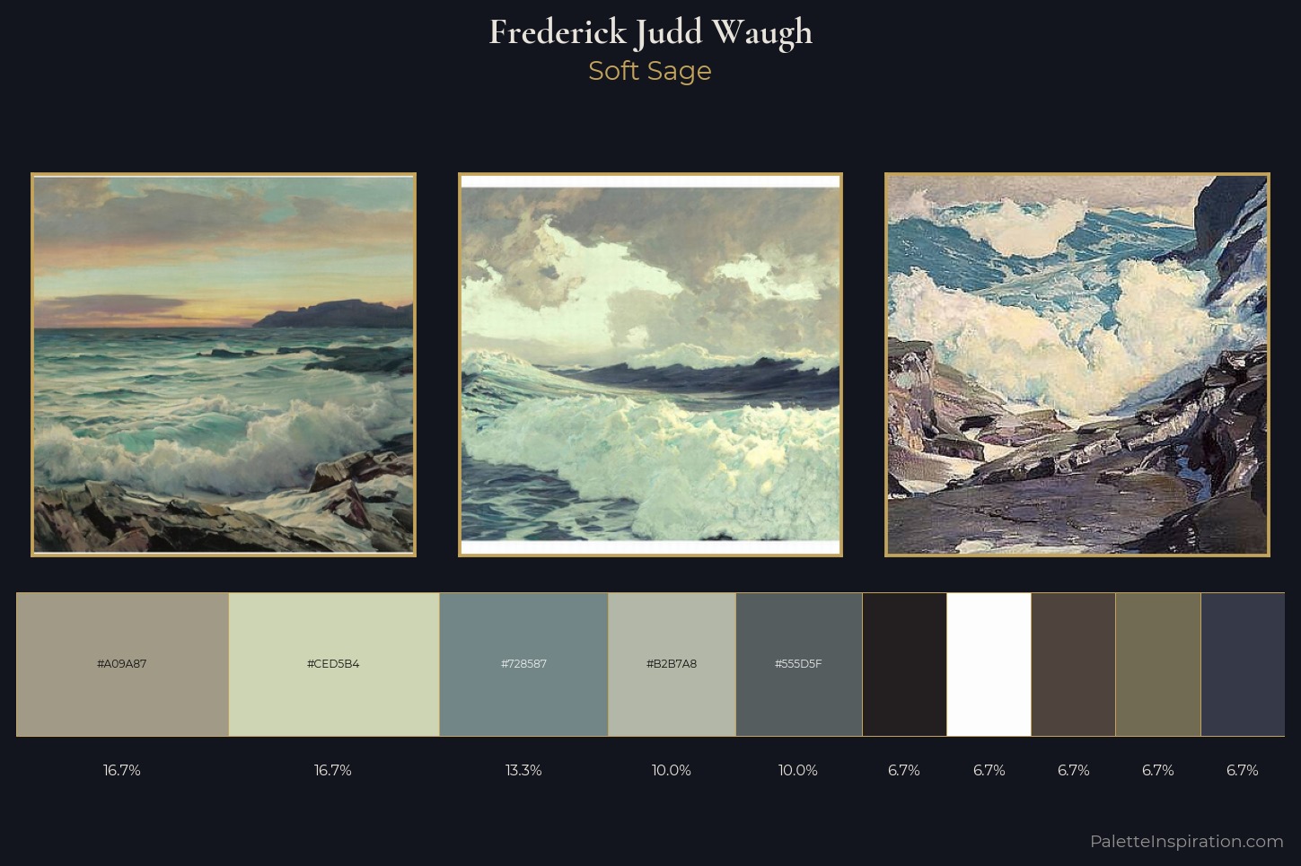 Frederick Judd Waugh Master Palette — Soft Sage