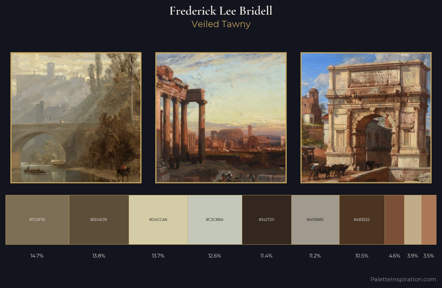 Frederick Lee Bridell Palette 2 — Veiled Tawny