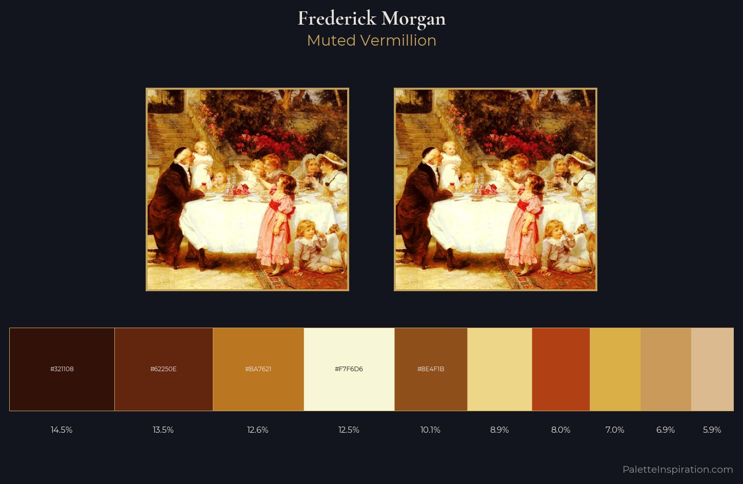 Frederick Morgan Palette 2 — Muted Vermillion