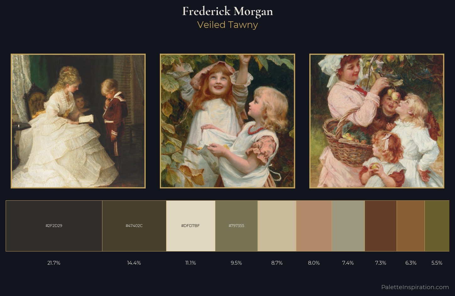 Frederick Morgan Palette 4 — Veiled Tawny