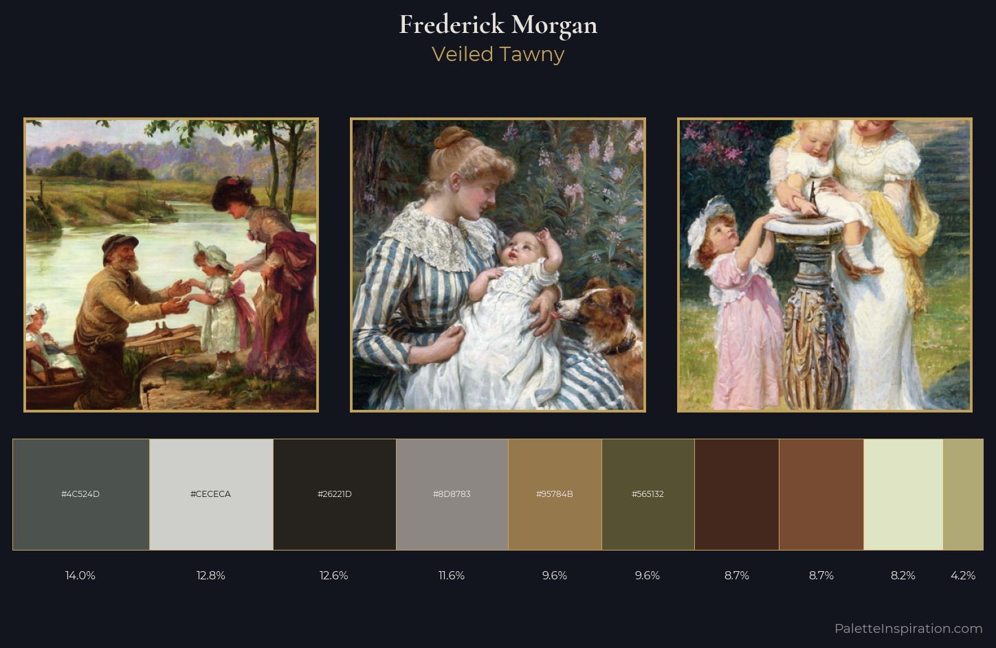 Frederick Morgan Palette 5 — Veiled Tawny