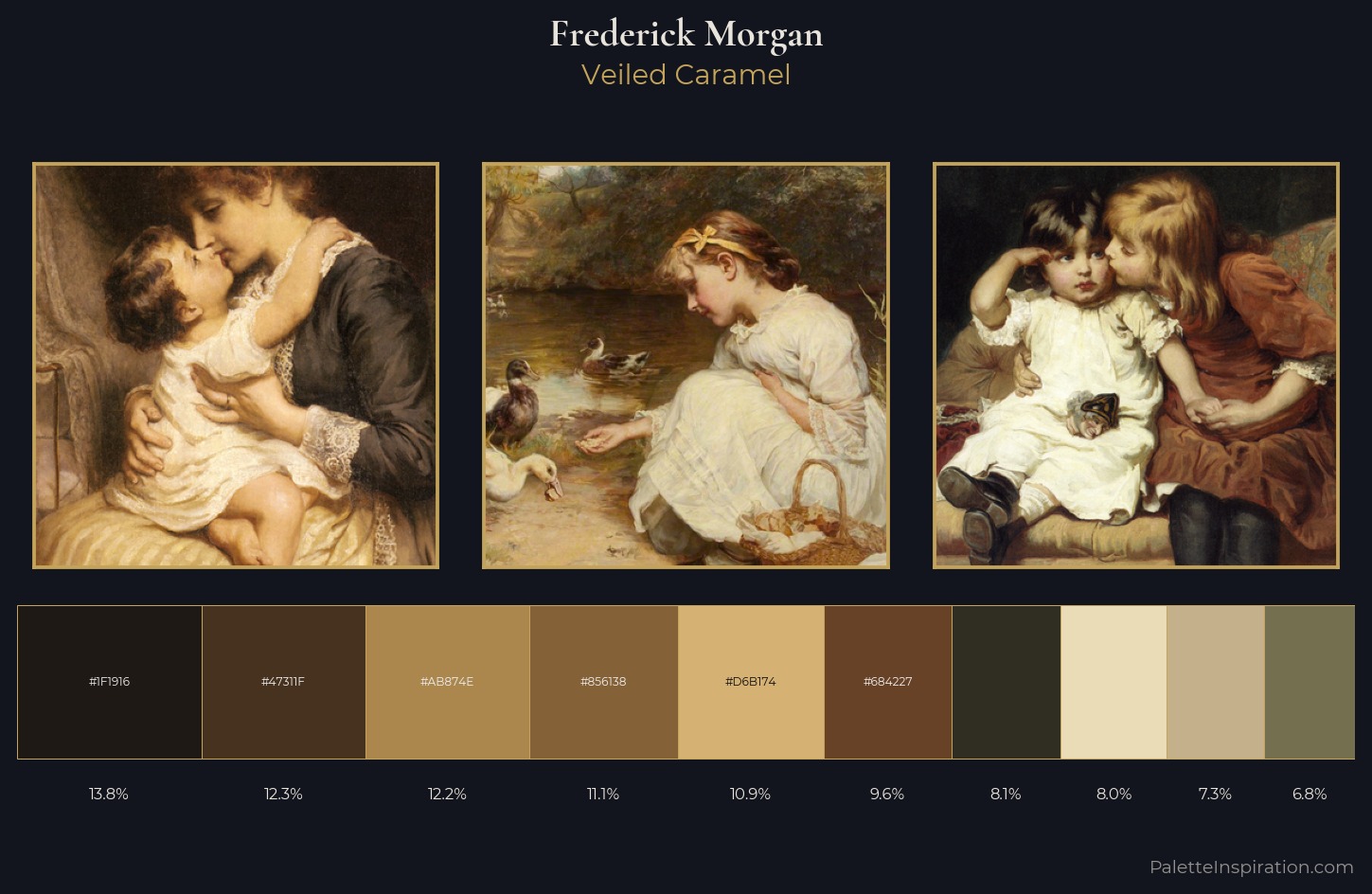 Frederick Morgan Palette 6 — Veiled Caramel