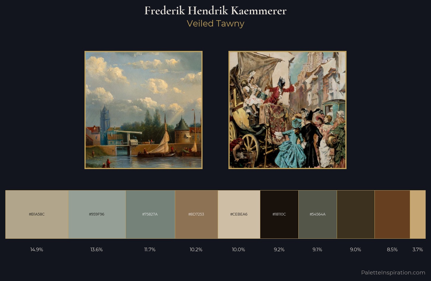 Frederik Hendrik Kaemmerer Palette 3 — Veiled Tawny