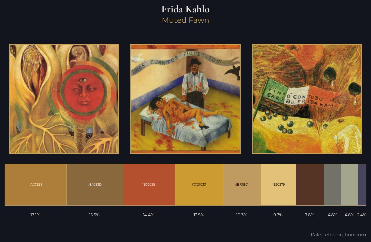 Frida Kahlo Palette 5 — Muted Fawn