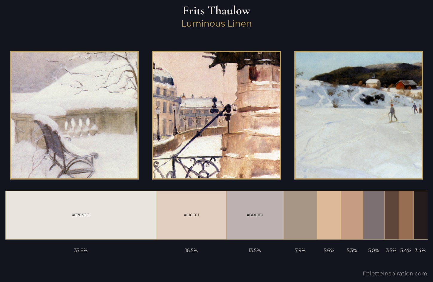 Frits Thaulow Palette 1 — Luminous Linen