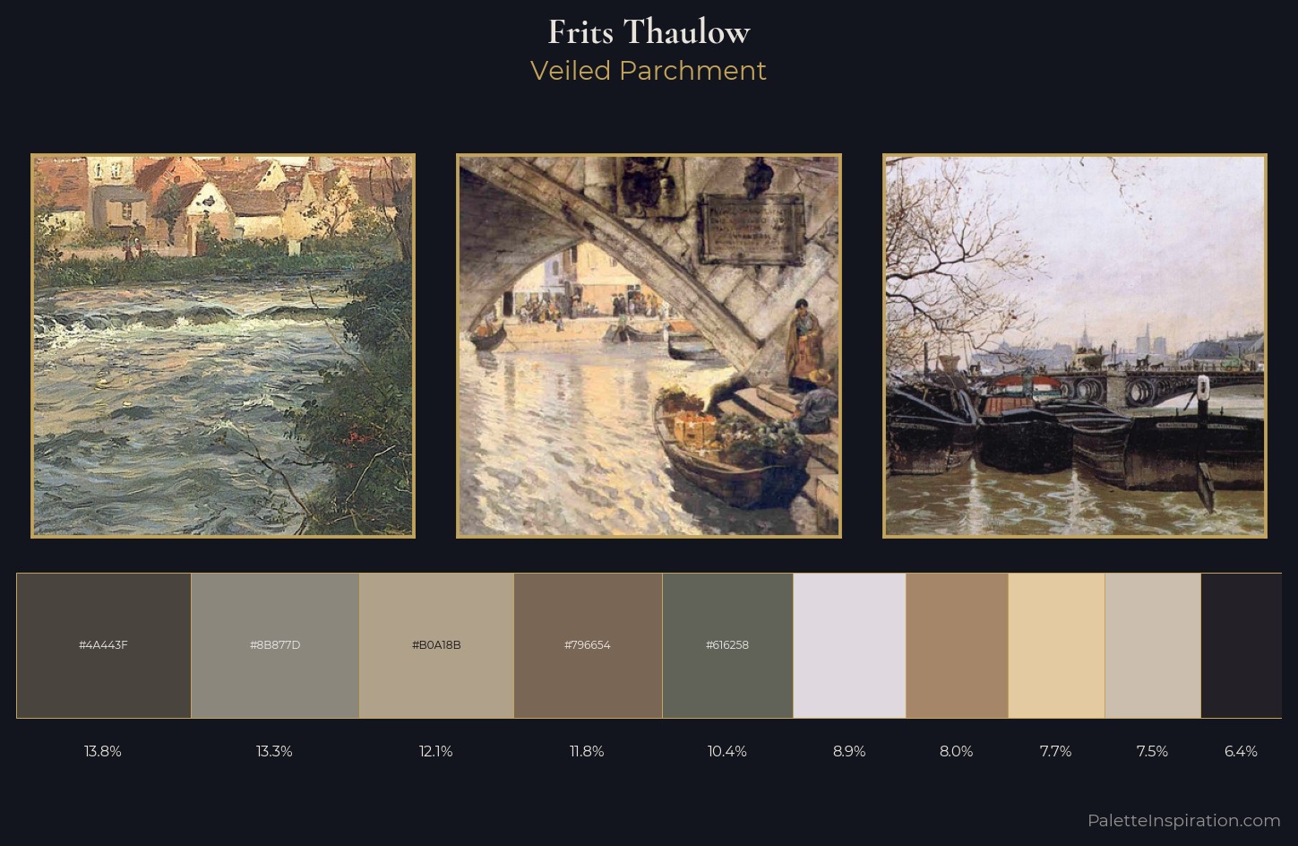 Frits Thaulow Palette 3 — Veiled Parchment