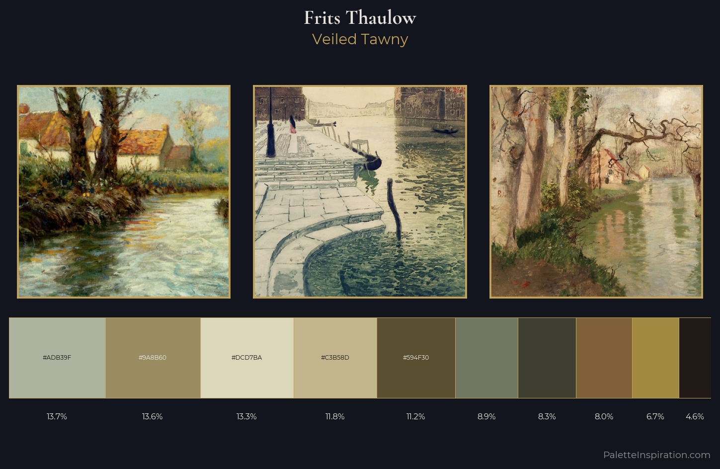 Frits Thaulow Palette 4 — Veiled Tawny