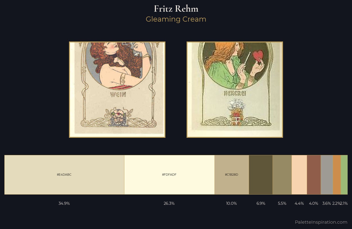 Fritz Rehm Palette 1 — Gleaming Cream