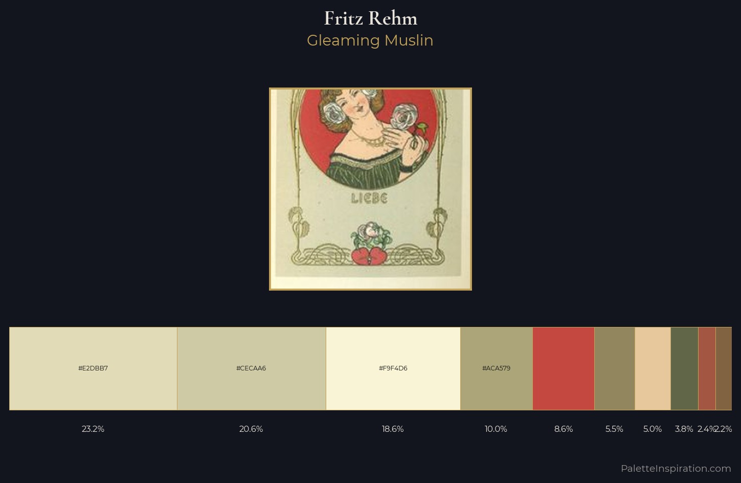 Fritz Rehm Palette 2 — Gleaming Muslin