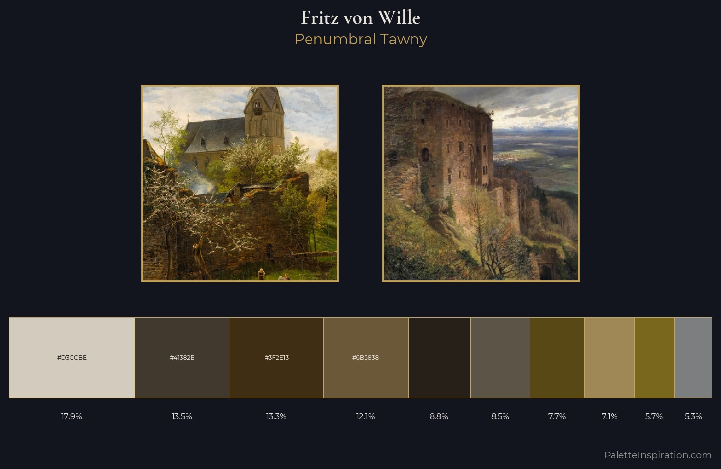 Fritz von Wille Palette 1 — Penumbral Tawny